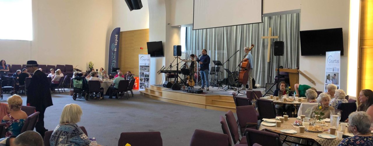 example of Music Afternoon with band playing