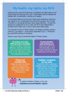 Patient Charter leaflet, page 2