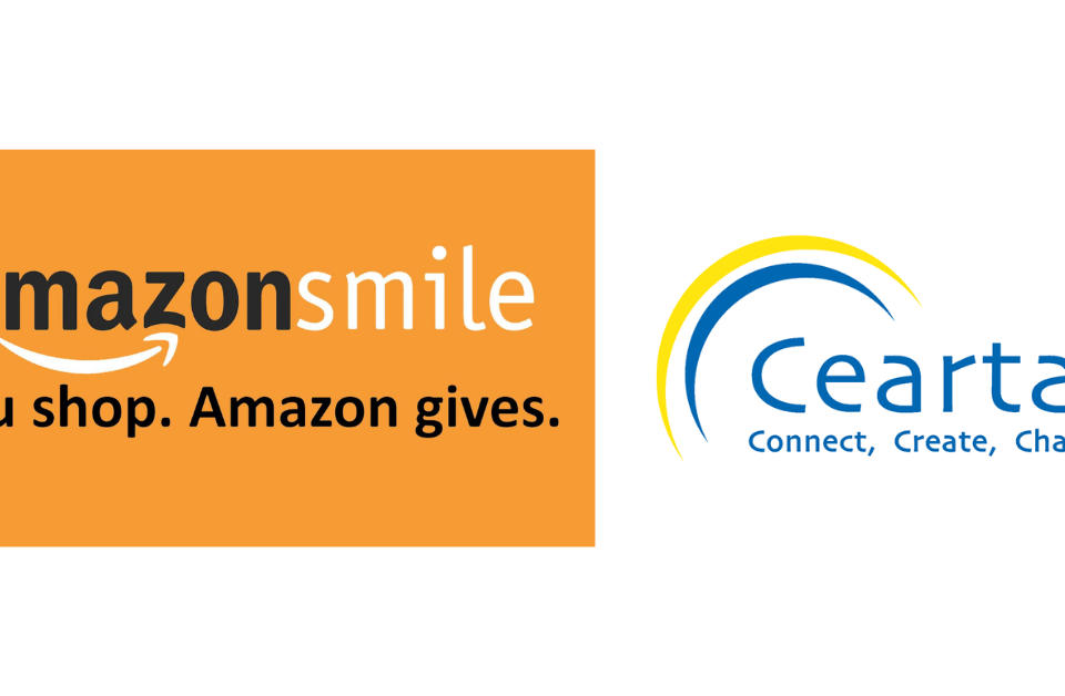 Amazon Smile & Ceartas logo header image